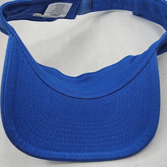 Asics Adults Blue Visor Hat One Size Fits Most Golf Adjustable Casual Outdoors - Picture 8 of 8